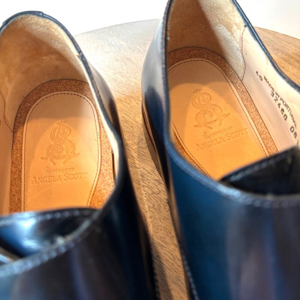The Office Of Angela Scott Mr. Colin Double Monk Strap Shoes Cap Toe US Size 10 - Picture 8 of 11